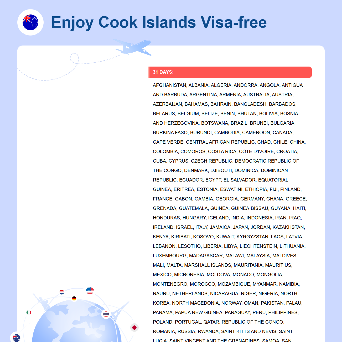 Cook Islands Exemption