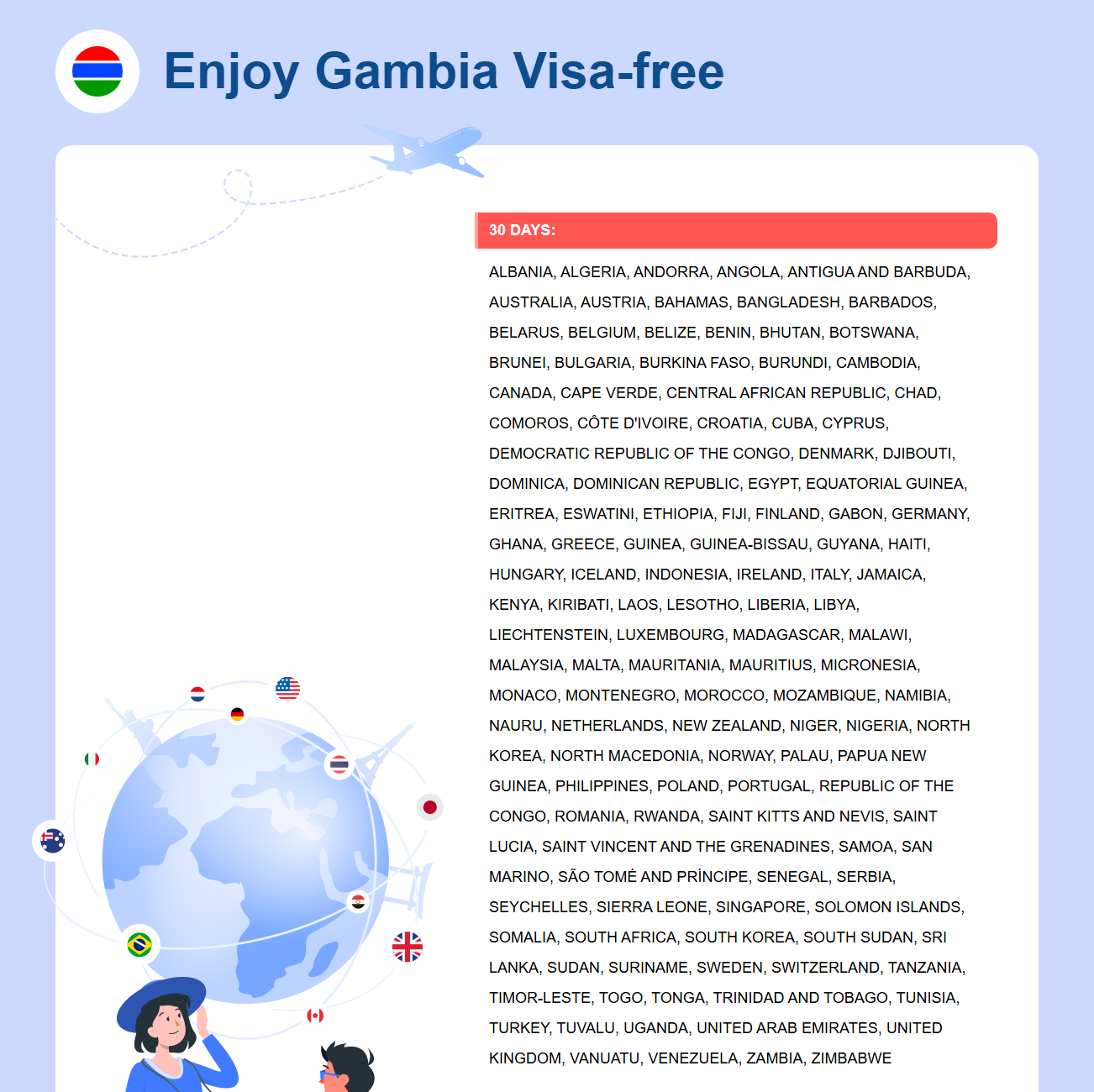 Gambia Exemption