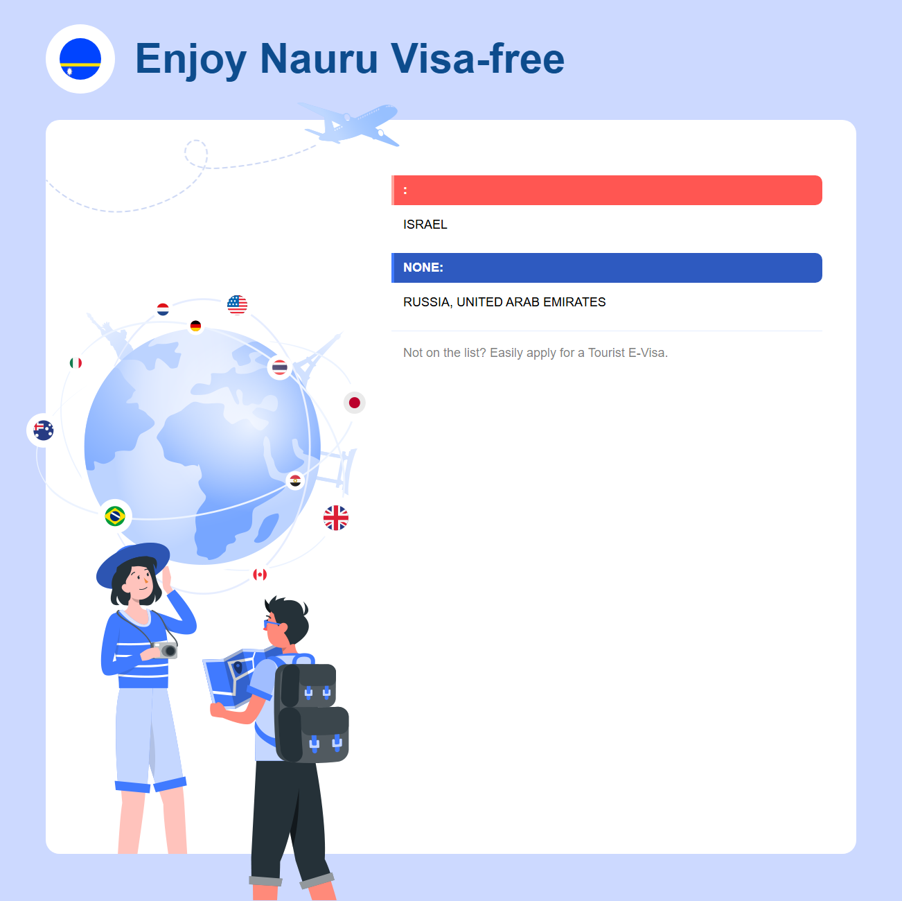 Nauru Exemption