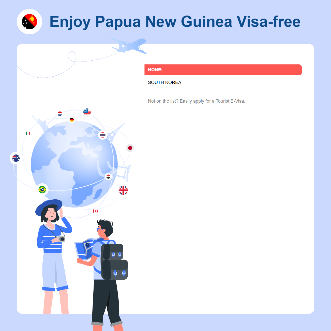 Papua New Guinea Exemption