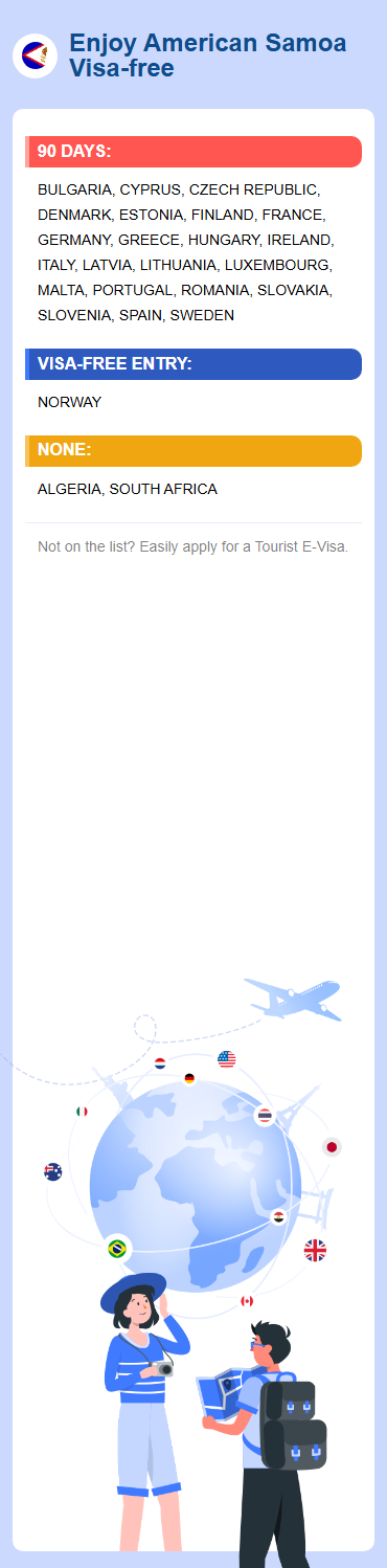 American Samoa Exemptions