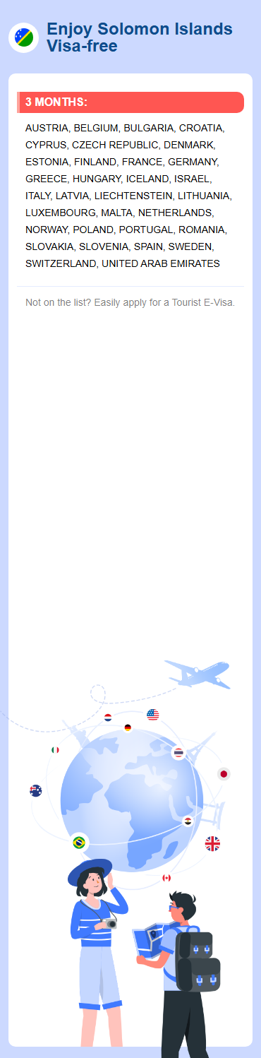 Solomon Islands Exemptions