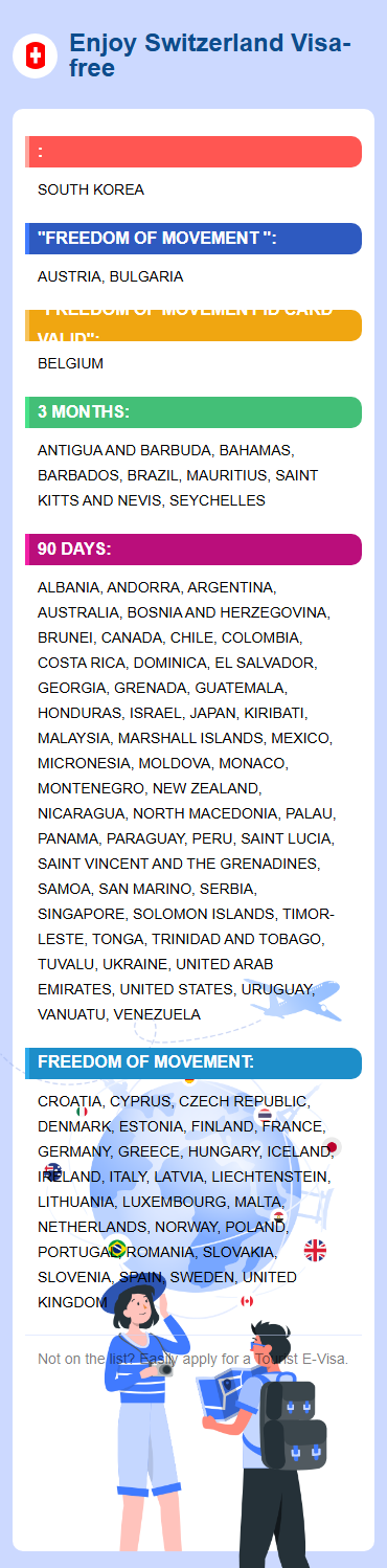 Switzerland Exemptions