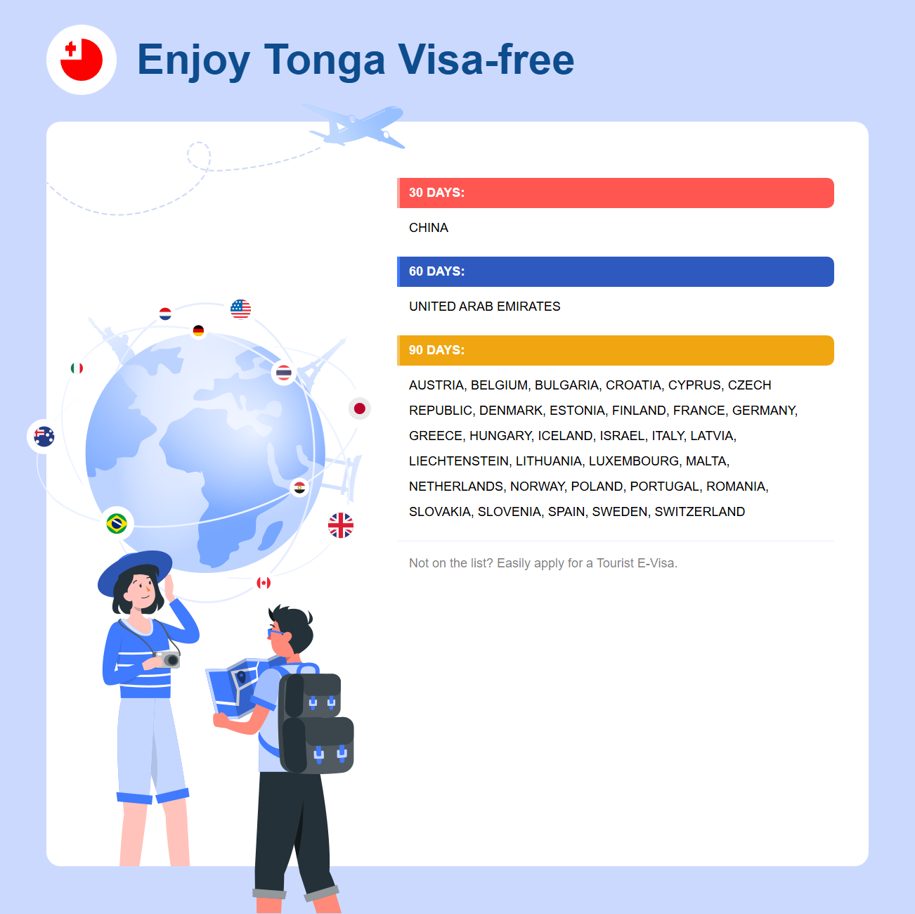 Tonga Exemption